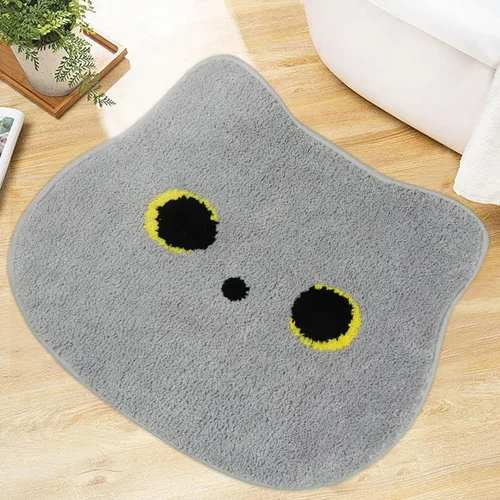 Vista 6 de Alfombra de baño – Alfombra de baño, alfombra de gato negro, tapete de baño de gato, tapete de baño antideslizante para baño, cocina, dormitorio