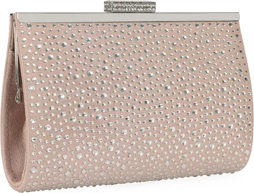 Vista 2 de DEXMAY Crystal Clutch Purse for Women Rhinestone Frame Clutch Handbag for Party