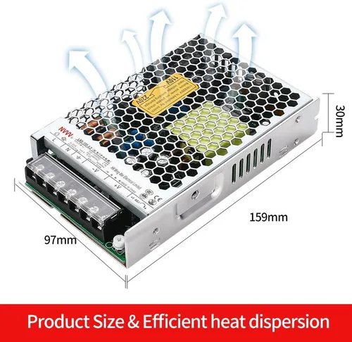 Vista 5 de LRS-150-12 Fuente de alimentación conmutada 12V 12.5Amp Fuente de alimentación conmutable cerrada
