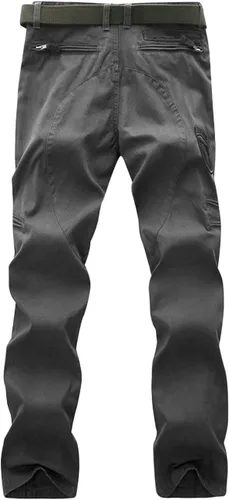 Vista 3 de MAGCOMSEN Pantalones tácticos para hombre, 9 bolsillos, pantalones de carga Ripstop