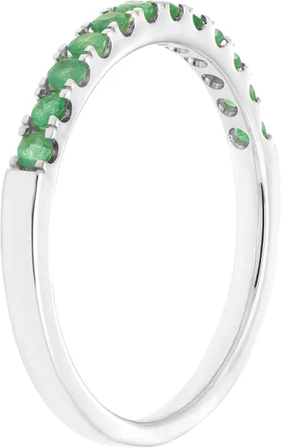Vista 4 de Boston Bay Diamonds 10K Gold Gemstone Stackable Wedding Anniversary Birthstone Band Ring - Choice of Gold Color, Gemstone