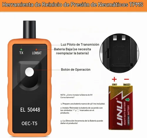 Vista 4 de Herramienta de activación y restablecimiento LAUNCH TPMS para sensor de presión de neumáticos GM, herramienta de programación y entrenamiento