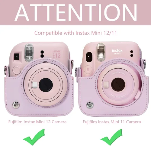Vista 2 de Aenllosi Funda para cámara Fujifilm Instax Mini 13/12/11, color rosa flor Blossom rosado