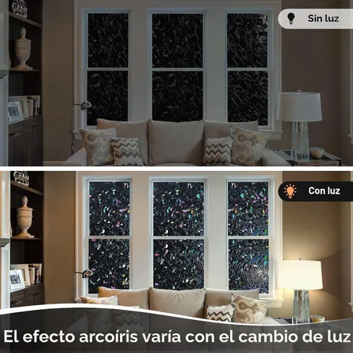 Vista 7 de Haton - Lámina opaca polarizada para ventanas y privacidad, bloqueo de luz solar y rayos UV, para oscurecer habitaciones y control del calor
