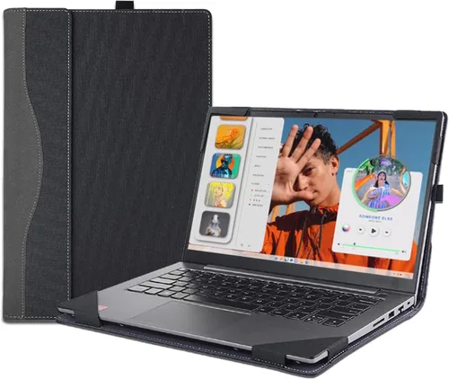 Vista 7 de Funda para portátil Dell Inspiron 16 Plus 7630 7620 7610 Pro 5620 5630 5625 y Vostro 5630 5620 7620, piel sintética, 2 en 1, funda para portátil