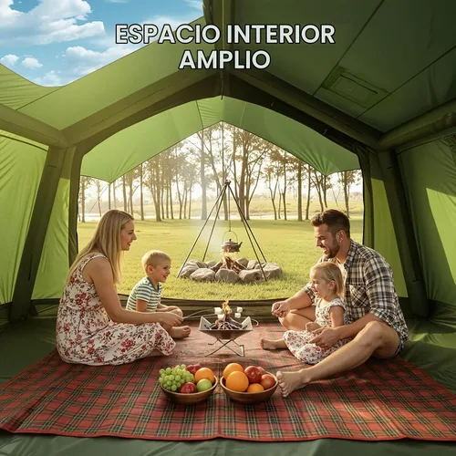 Vista 3 de Inflatable Tents for Camping, Blow Up Tent with Stove Jack, Ytaoeo Hot Tent