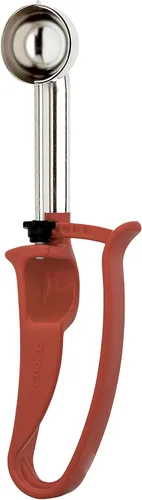Vista 4 de Zeroll Cuchara Universal de Longitud Extendida EZ Disher para Control de Porciones de Alimentos Diseñada para Uso con Mano Derecha o Izquierda Apta