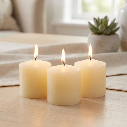 Vista 11 de Richland Tealight paquete de 100 velas de té de duración de 7 horas, color blanco Higlow Plata