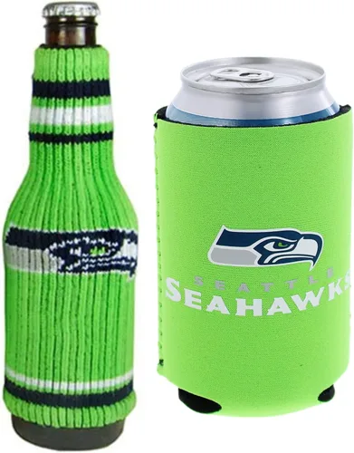 Vista 99 de Soporte aislante para latas y botellas de fútbol americano enfriador de bebidas Huggie (Nueva Orleans (Saints) - Negro) Nueva Orleans (Santos)