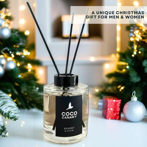 Vista 9 de Coco Canary Difusores de varillas de 6.7 onzas para el hogar, centro turístico, aroma floral de larga duración, té verde y jazmín, brisa floral