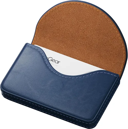 Vista 8 de MaxGear Estuche Porta Tarjetas de Presentación, Estuche de Tarjetas de Presentación de Cuero PU para Bolso, Billetera Porta Tarjetas de Presentación