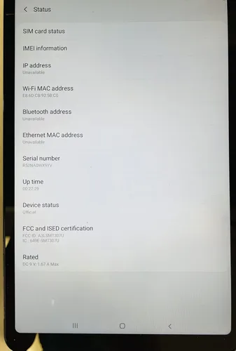 Vista 7 de Samsung Galaxy Tab A 8.4" (2020) 32GB T307U WiFi+LTE Tableta desbloqueada Mocha (Reacondicionada)