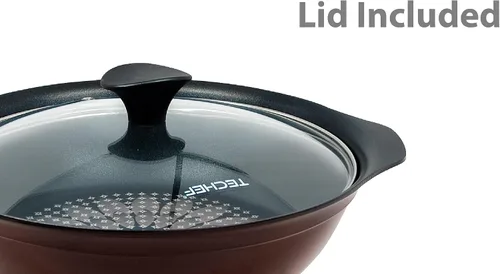 Vista 5 de TECHEF - Colección Blooming Flower/Olla de sopa con tapa de vidrio (2 cuartos de galón)