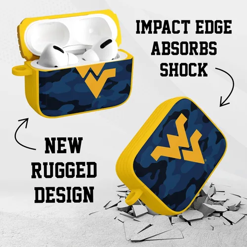Vista 4 de AFFINITY BANDS West Virginia Mountaineers Camo HDX - Funda compatible con Apple AirPods Pro