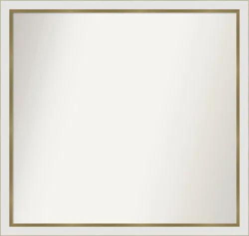 Vista 165 de Amanti Art Espejo personalizado, espejo de baño estrecho Alexandria White Wash, espejo de pared o espejo de tocador de baño sobre el fregadero