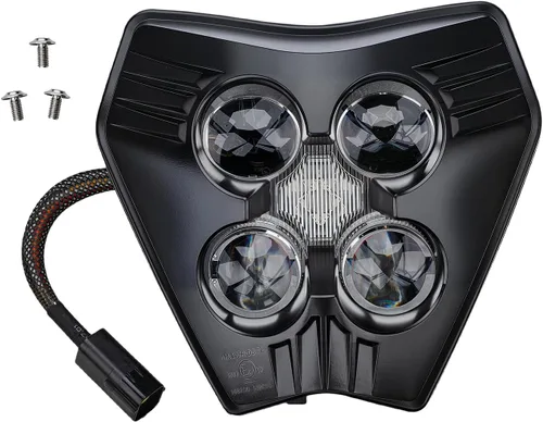Vista 18 de CHANGCHENG - Faro delantero LED para moto de tierra de 66W 3000lm, kit de faro LED universal para motocicleta, faro para la mayoría de motos