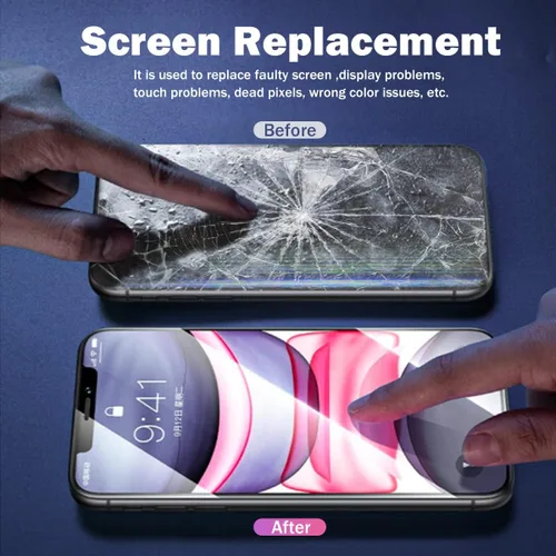 Vista 8 de para iPhone 11 PRO Reemplazo de pantalla OLED de 5.8" (A2160, A2217, A2215), con reparación True Tone, Face ID, Kit de reparación de pantalla 3D