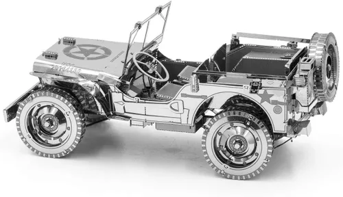 Vista 2 de Fascinations Kit de modelo de metal 3D Willys Overland de la serie Premium de Metal Earth