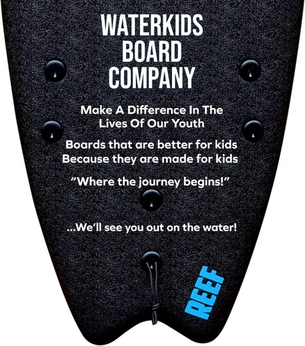 Vista 8 de WATERKIDS Kids Surfboard & Leash, Perfect for Learning How to Surf, Made for Kids,Soft Top for Beginners, Foam Surfboard Makes It Easy to Learn How