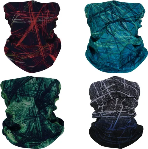 Vista 11 de 4 bandanas multiusos para mujeres y hombres