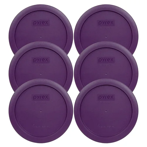 Vista 10 de Pyrex 7201-PC (4 tazas) Berry Pink - Tapa de almacenamiento para cuencos de vidrio, fabricada en Estados Unidos
