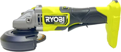Vista 4 de RYOBI ONE+ HP 18V Amoladora angular inalámbrica sin escobillas de 4-1/2 pulgadas (solo herramienta) PBLAG01B La batería y el cargador se venden