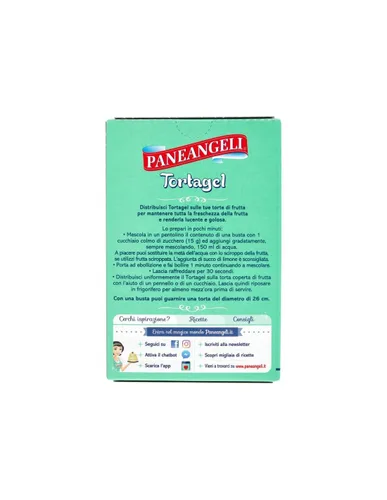 Vista 2 de Paneangeli Tortagel preparado para pasteles de gelatina 3 Buste 1.38 oz