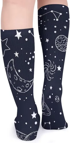 Vista 5 de Non Slip Comfortable Mid Calf Socks Indoor And Outdoor Socks Dress Decor Socks
