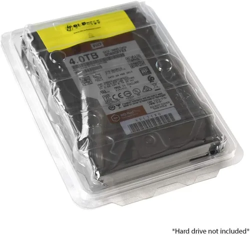Vista 7 de Funda de plástico ESD Clamshell para discos duros internos de 3.5" (3.5" 10 unidades)