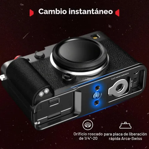 Vista 3 de SmallRig L-Shape Grip Handgrip for Fujifilm X-E5 with Shutter Button Negro