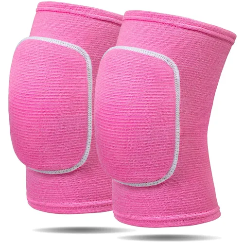 Vista 7 de Rodilleras de voleibol para mujeres, hombres, jóvenes, niñas, niños, rodilleras para voleibol, baloncesto, fútbol, baile, yoga, tenis, correr