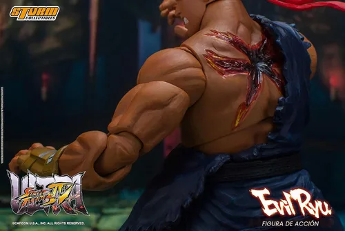 Vista 12 de Storm Collectibles - Ultimate Street Fighter IV - Evil Ryu, figura de acción 1/12