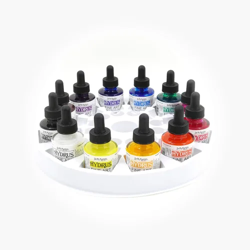 Vista 3 de Dr. Ph. Martin Botellas de acuarela para bellas artes Hydrus, de 1.0 oz, Juego de 12 (Juego 1)