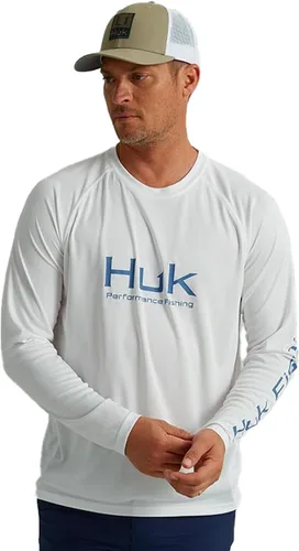 Vista 8 de HUK Camiseta de pesca de manga larga ventilada Pursuit para hombre (+30 UPF)