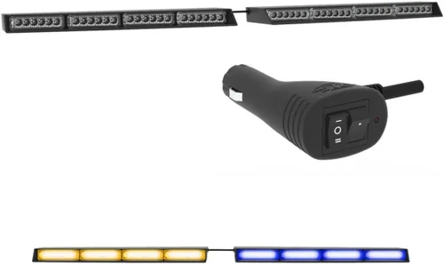 Vista 10 de Raptor-X Elite Striker-TIR - Barra de luz LED para visera interior (ámbar)