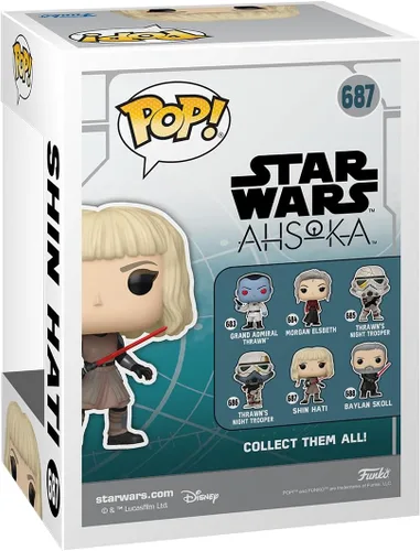 Vista 3 de Funko Pop! Vinyl: Star Wars Ahsoka - Shin Hati - Figura de vinilo coleccionable - Idea de regalo - Producto oficial - para niños y adultos - Fans