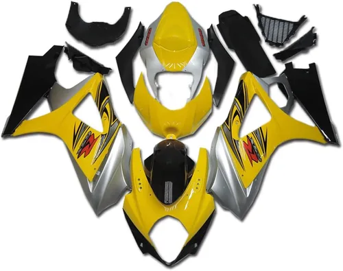Vista 11 de Carenado de carrocería negro mate brillante de plástico apto para Suzuki 2007 2008 GSXR 1000 inyección ABS nuevo Aftermarket Kit Kit GSXR-1000 07 08