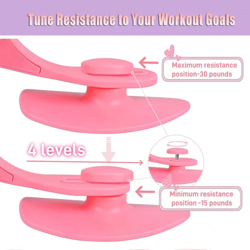 Vista 3 de Entrenador pélvico para mujeres y hombres – Ejercitador de cadera con resistencia de resorte ajustable, ejercitador Kegel tonificador para tu muslo