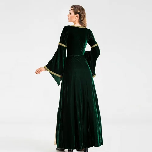 Vista 4 de Vestido de Halloween para mujer, vestido retro de cosplay