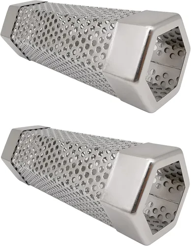 Vista 8 de Caja de tubo de humo para parrilla de pellets, tubo generador de ahumador frío de acero inoxidable 304, 2.5 horas de ahumado en caliente o frío