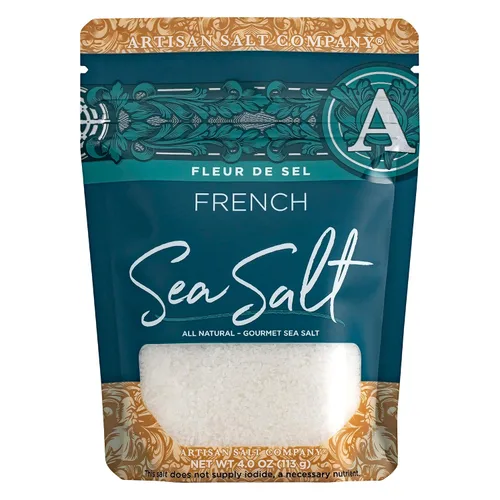 Vista 8 de SaltWorks Trufa negra natural, bolsa de cristales blancos y piezas de trufa marrón, sal marina, 3.5 onzas