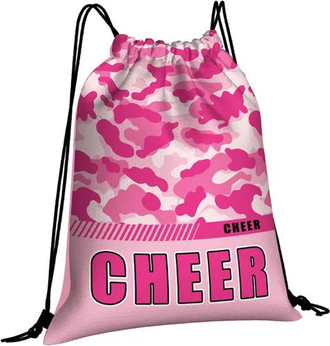 Vista 27 de Mochila con cordón impermeable para gimnasio, bolsas con cordón, bolsa de cuerda deportiva, mochila de camuflaje, Bolsas con cordón Cheer - Bolsas