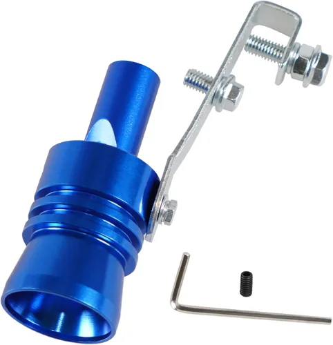 Vista 8 de Silbato de tubo de escape universal, negro, simulador de sonido turbo, silenciador de ruido, compatible con motocicleta, camión, autos, moto