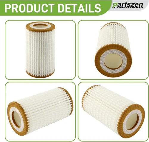 Vista 3 de 05102905AB Filtro de aceite con juntas tóricas Compatible con Mercedes-Benz AMG E300 E550 C320 C230 CL550 CLK55 2005-2011