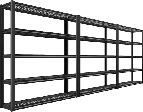 Vista 17 de REIBII Estantes de almacenamiento de 48.2" W para garaje, estantería