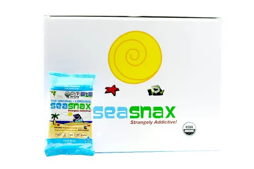 Vista 3 de SeaSnax Paquetes Grab and Go de algas tostadas, 0.18 onzas (paquete de 12)