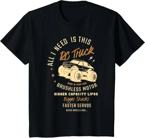 Vista 35 de Todo lo que necesito es este camión RC y una camiseta sin escobillas más rápida RC Motor Negro