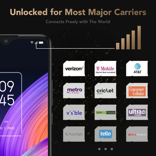 Vista 6 de TCL 30XL 2022 Teléfono celular desbloqueado, pantalla amplia de 6.82 pulgadas, batería de 5000 mAh, teléfono inteligente Android 12, cámara