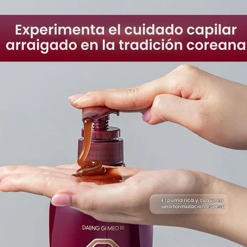 Vista 5 de Daeng Gi Meo Ri - Champú de hierbas, 16.9 fl oz / 500ml para cuero cabelludo graso