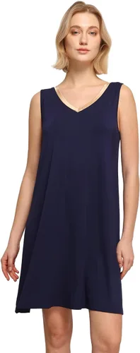 Vista 29 de GYS Cooling Bamboo Viscose Sleeveless Nightgowns for Women Aguamarina